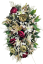 Luxusný smútočný veniec borovicový exclusive pivonky, ľalie, kamélie a doplnky 75cm x 45cm