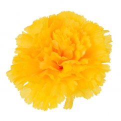 Główka kwiatowa goździka O 7cm sztuczna żółta - cena dotyczy opakowania 12 szt