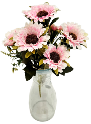Buchet de Margarete 32cm roz flori artificiale