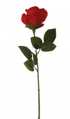 Rózsarügy vörös 66cm művirág
