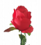 Ruža kusová červená 48cm umelá