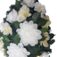 Artificial Sympathy Wreath 60cm x 30cm Dahlia & Gladiolus & Accessories