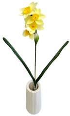 Umelý Narcis vetva 45cm sv. žltá