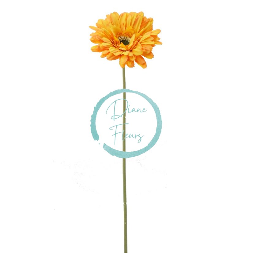 Gerbera 44cm portocaliu flori artificiale