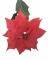 Poinsettia 73cm roșu flori artificiale