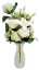 Exclusive artificial bouquet Roses, Lilies and accessories x13 54cm x 30cm Cream