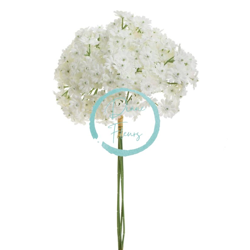 Dekorácia prízdoba Achillea zväzok umelá 32cm biela