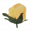 Ruža puk hlava kvetu O 8cm žltá umelá