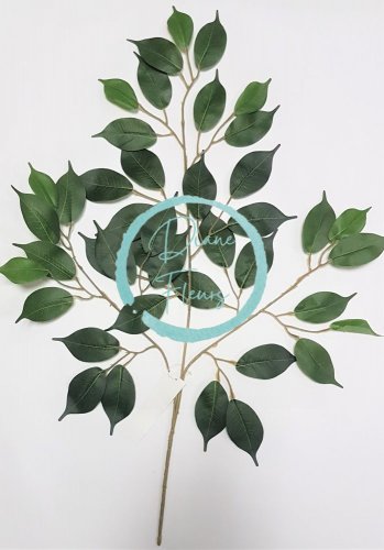 Dekorace větvička Fíkus 58cm zelená umělá