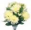Chryzantémy kytice x9 45cm umělá krémová
