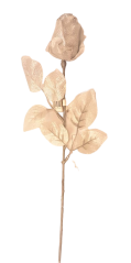 Künstliche Rose Glitter Silver 65 cm
