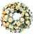 Temetési fenyőkoszorú Exkluzív hortenzia, rózsák, krizantém, dáliák, clematis és kiegészítők 80cm