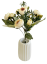 Artificial Ranunculus Bouquet x5 28cm Cream