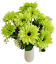 Букет от магаритки х11 32 см зелен изкуствен