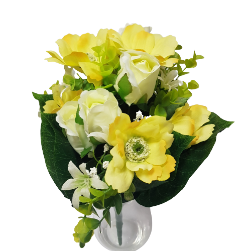 Clematis - Künstliche Blume - eine schöne Dekoration für jeden Anlass - Material - der Draht