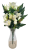 Künstliche Rosen und Alstroemeria Inkalilien Strauß x12 52cm Creme