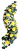 Smútočný veniec esíčko umelé ruže, karafiáty a doplnky 130cm x 40cm