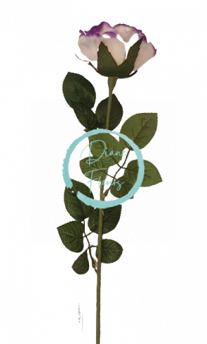 Róża lawendowa 74cm sztuczna