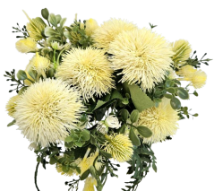 Голям букет от игрушки бодил Thistle & Accessories 40 см светло жълт