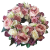 Coroană din răchită decorată cu trandafiri artificiali si bujori si hortensii Ø 30cm
