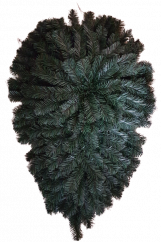 Coroana din brad Frunza 80cm x 110cm artificiale