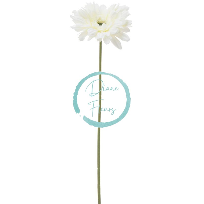 Gerbera kusová 44cm biela umelá