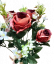 Rózsa csokor x12 47cm bordó művirág