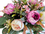 Aranjament de lux pentru cimitir de bujori artificiali si accesorii 100cm x 50cm x 30cm AS1075