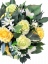 Nagrobni venec umetne vrtnice, alstroemeria in dodatki O 45cm