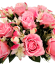 Umelá veľká kytica ruží 46cm ružová