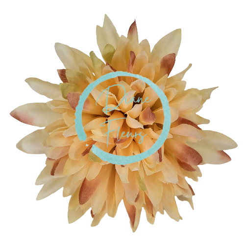 Chryzantéma hlava kvetu Ø 10cm broskyňová, vínová umelá