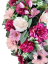 Luxusný smútočný veniec borovicový exclusive pivonky, dálie, clematis, chryzantémy, ruže a doplnky 80cm