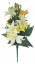 Künstliche Lilien & Rosen & Dahlien x12 47cm weiß & gelb