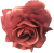 Artificial Rose Head O 3,9 inches (10cm) Burgundy