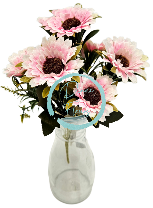 Künstliche Gänseblümchen Strauß 32cm Rosa :: {product_name}