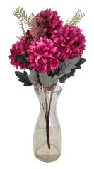 Šopek krizantem x11 bordo 48cm umetne