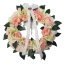 Dekoratív fonott koszorú, virág elrendezés Bazsarózsa és kiegészítők Ø 25cm