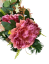 Aranžmán betonka umelé ruže, peonie pivonie, hortenzie a doplnky 50cm x 30cm x 22cm