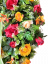 Luxusný umelý veniec borovicový Exclusive ruže, pivonky, orchidey a doplnky 90cm