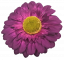 Cap de floare Gerbera O 10cm Violet flori artificiale