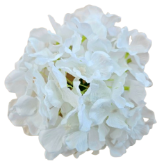 Künstliche Hortensie Kopf 18cm Weiß