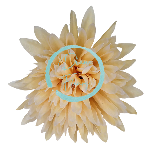 Główka kwiatowa chryzantemy O 10cm brzoskwiniowa sztuczna