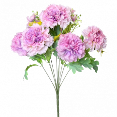 Artificial Carnations Bouquet 47cm Purple