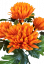 Chryzantémy kytica x5 50cm oranžová umelá - Najlepšia cena
