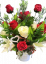 Flower Box ruže, ľalie, asparát, papraď a doplnky 75cm x 40cm x 60cm