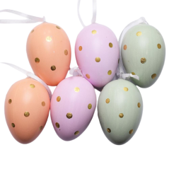 Easter eggs 6cm x 4cm - 6 pcs