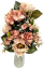 Exclusive Pivoňky kytice ležatá 52cm x 30cm umělá hnědá