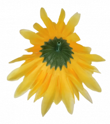 Krizantém virágfej Ø 10 cm sárga művirág