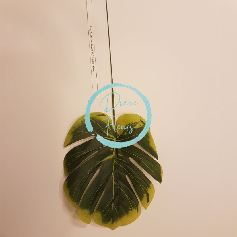 List Monstera zelený 42cm umelá