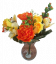 Bujori & Alstroemerie Buchet portocaliu & galben 38cm flori artificiale